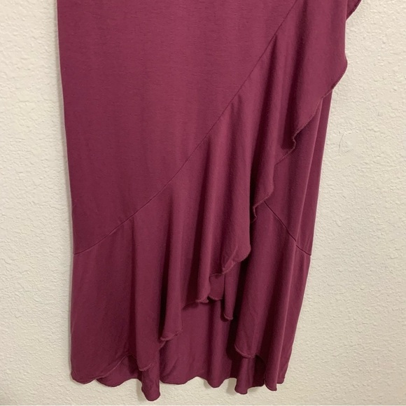 Juicy Couture Y2K Plum A-Line Ruffle Hem Midi Dress Size XS - Picture 5 of 8